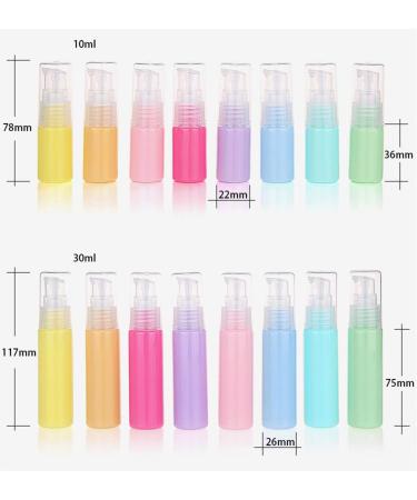 6Pcs 30ml Macaron Color Empty Plastic Lotion Pump Bottle Portable Travel Cosmetic Storage Container Vials for Shower Gel Serums Makeup Emollient Emulsion Lotion Shampoo Toiletries (Color Random) - Buy Online on SooperMarket.com