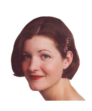 Set of 8 Sparkly Crystal Hair Barrettes - Small French Clips in 8 Colors - JCGY 8338 - Buy Online on SooperMarket.com