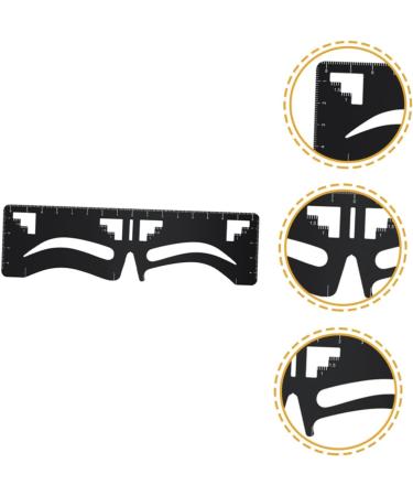 Angoily Eyebrow Design Eyebrow Card Ruler Tool Template Metal Eyebrow Ruler Positioning Ruler Make up - Buy Online on SooperMarket.com