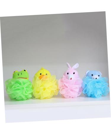 Angoily 6 Pcs Cartoon Bath Mesh Sponge Loofahs - Dead Skin Clean Pouf & Back Massager | International Shipping - Buy Online on SooperMarket.com