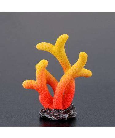 Movoja 2 PIECE Aquarium Decoration Corals - for fresh and salt water - Decoration Coral Aquaristics - 2 Colorful Coral 2 Colorful