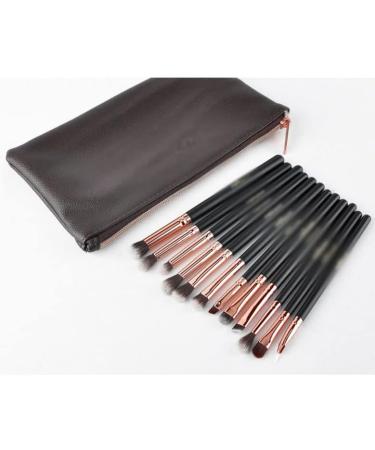DFHBFG 12-Piece Professional Eye Shadow Brush Set | Complete Makeup Tools for Flawless Eyes | International Shipping Available - Buy Online on SooperMarket.com