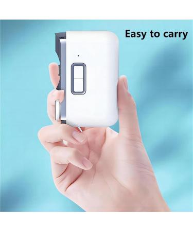 LAXED 1 Piece 2 in 1 Electric Nail Clipper Cutter Automatic Nail Grinder Trimmer Multifunctional Electric Nail Clipper with LED Light for Baby Adult Mini Manicure Tool - Buy Online on SooperMarket.com