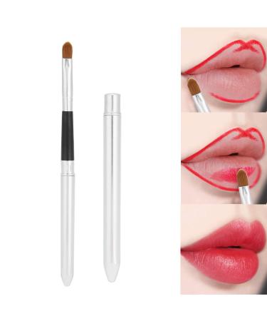Professional Lipstick Brush Lip Contours Drawing Brush Applicators Flat Travel Retractable Concealer Multi-Function Lip Contours Makeup Cosmetic Tool With Cover