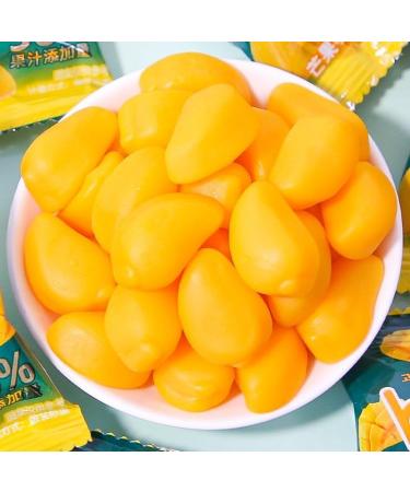 Peeled Mango Soft Candy Fruit Juice Fudge Gummies Sweet Snacks 50% Fruit Juice Content Wedding Candy Children's Candy Snack Gift Pack Pastries Cute Candy Chinese Convenient Food (1000g) - Buy Online on SooperMarket.com