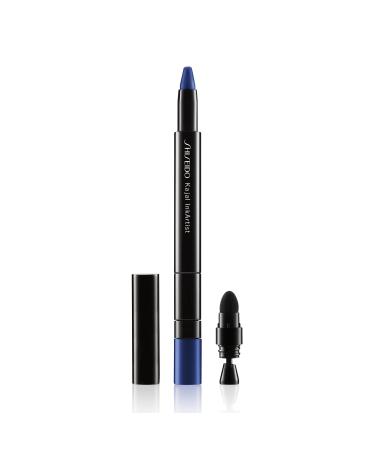 Shiseido Kajal InkArtist - 4-in-1 Liner  Kajal  Eyeshadow & Brow Color - Smudge Resistant  Crease Proof & Waterproof - Includes Detachable Sharpener & Built-In Sponge Gunjo Blue - 08