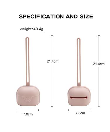 BPA Free Silicon Schnuller Cover - Travel Pacifier Case for Boys & Girls | Pink Silicone Pacifier Accessories - Buy Online on SooperMarket.com