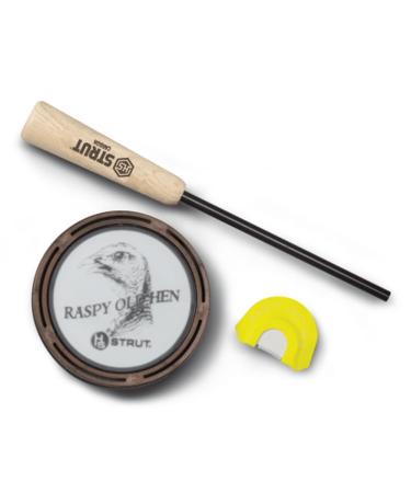 Hunters Specialties HS Strut Raspy Old Hen Glass Wild Turkey Call Hunting Combo Kit