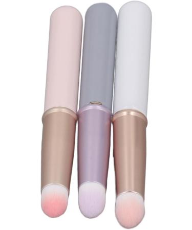 Lip Brush 3 Pieces Lip Brush Compact and Durable Round Head Easy to Clean with Lipstick Cover - Buy Online on SooperMarket.com