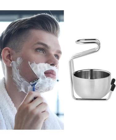 Vepoty 2-in-1 Stainless Steel Shaving Mug & Brush Stand Holder | Premium Grooming Tool for a Perfect Shave - International Shipping Available - Buy Online on SooperMarket.com