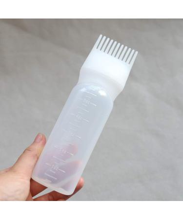 Towarm Blue White Purple 3pieces Comb Applicator Bottle 6 Ounce Bottle Comb with Graduated Scale for Hair Dye Coloring Scalp Treatment Essential (3pcs) - Buy Online on SooperMarket.com
