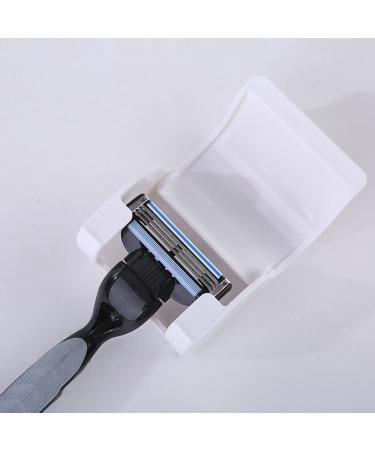 Silicone Travel Razor Case & Holder Set - Gray & White | Razor Protector for Manual Razors - Buy Online on SooperMarket.com
