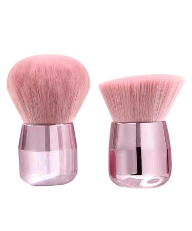 Makeup Powder Brushes Makeup Powder Brushes Foundation Set Face Professional Head Large Mineral Rose Gold 2PCS