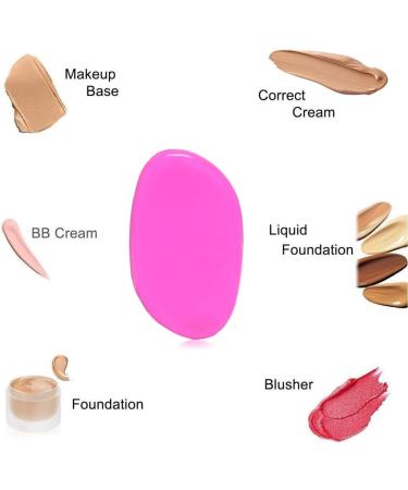 Shop Washable Silicone Sponge Jelly Applicator - 2PCS Purple for Cream Gel Foundation | Best Beauty Makeup Tools - Buy Online on SooperMarket.com