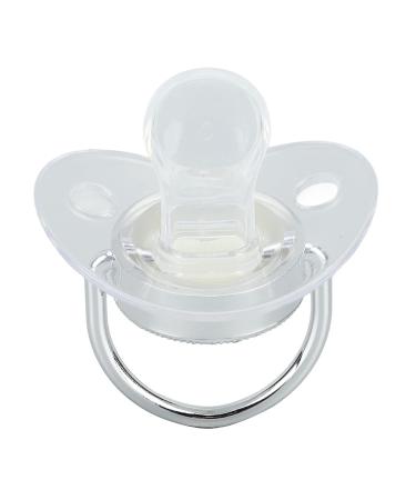 Ultra-Light BPA-Free Silicone Pacifier for Toddlers 6-18 Months | Seamless Design with Silver A-Z Letters & Lid - Buy Online on SooperMarket.com