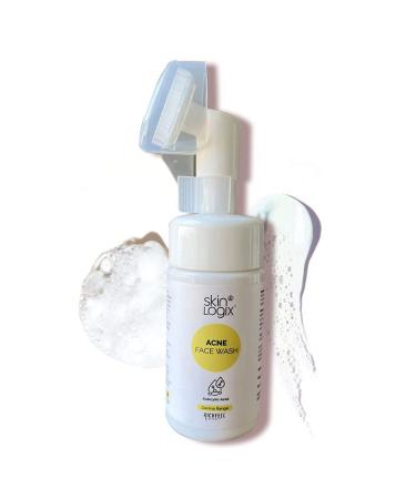 Richfeel Skin Logix Acne Face Wash 100 ml | Derma Range | Built in Brush for Deep Cleansing | All Skin Type | Mild Cleanser | Face Wash for Women & Men