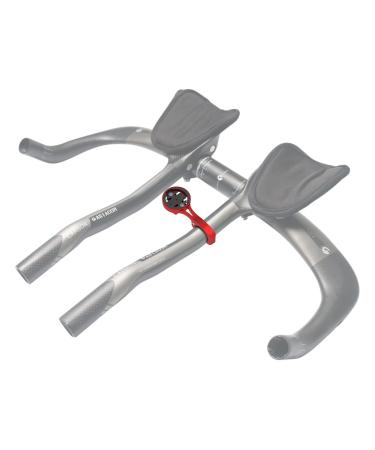Aero Bars Mount - Garmin Bike Computer Mount for Garmin Edge, Compatible with Bike GPS Computer,Wahoo,Bryton,Cateye,GoPro Full Range and Flashlight (Red)
