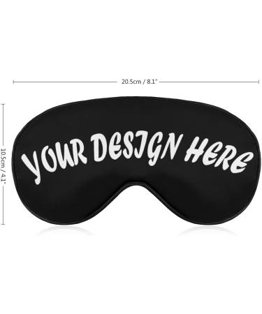 Personalized Custom Blindfold with Name, Photo, or Logo - Funny Sleep Mask for Nighttime Sleeping - Ideal for Home, Office - Black (1 Count) - Buy Online on SooperMarket.com