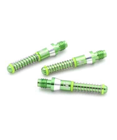 CUESOUL TERO AK7 Aluminum Dart Shafts 25.2mm Built-in Spring Telescopic for Steel Tip Darts and Soft Tip Darts Green