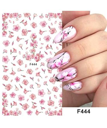 Spring Flowers Nail Art Stickers - Self-Adhesive Fingernail Decals for Women & Girls - Buy Online on SooperMarket.com