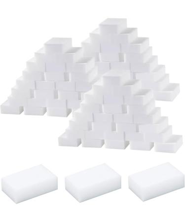 Sponges for Cleaning 100Pcs Eraser Sponges for Cleaning Cuttable Foam Sponge Cleaning Sponges Thick and Long Lasting White Sponges Multi-Functional Eraser Sponges - Buy Online on SooperMarket.com