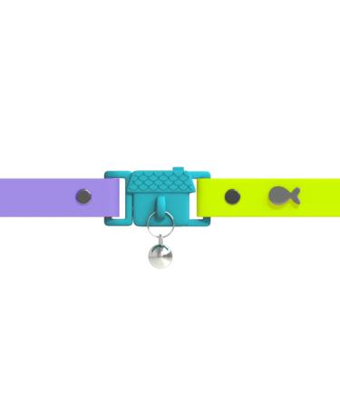 Kittyrama cats and kitten collars.As seen in Vogue.Awarded.Approved by the veterinarian.Breakaway hypoallergenic comfortable and soft.Tahiti.Other styles available Gato Adulto Tahiti