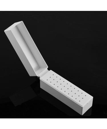 Nail Drill Bit Box 30 Holes Dustproof Drill Bit Case Holes Nail Art Drill Grinding Head Bit Display Storage Box Rack Manicure Tool Suitable for Professional Use or Home Use - Buy Online on SooperMarket.com