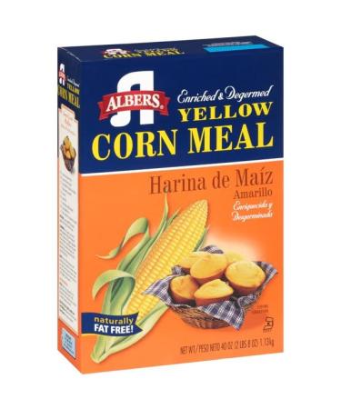 Albers Yellow Corn Meal 40 oz - Pack of 2 | Premium Quality Corn Meal - Buy Online on SooperMarket.com