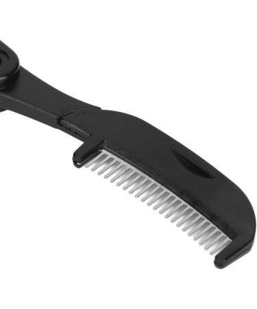 Metal Teeth Eyebrow Comb 2 in 1 Eyelash Teeth Comb Black Eyelash Brush and Comb Stainless Steel Dual Heads Foldable Grooming Teeth Eyebrow Brush for Makeup - Buy Online on SooperMarket.com