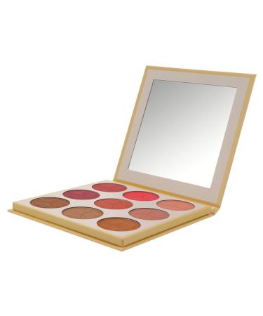 WOONEKY 1pc 9 Loose Powder Makeup Palette 9 Blush Shade Matte Powder Blush Press Powder Makeup Face Blushe