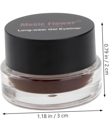 KALLORY 2pcs Black Waterproof Eyeliner Smudge Proof Eyeliner Eye Shadow Cream Eyeshadow Gel Water Proof 1 count (Pack of 1) As Shown - Buy Online on SooperMarket.com