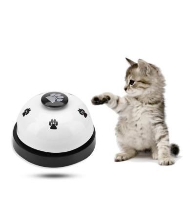 Smandy door bell for dogs dog door bells Training bells for pets training pots Dog curls dog door bell and press Bell for communication cleanliness training (white)