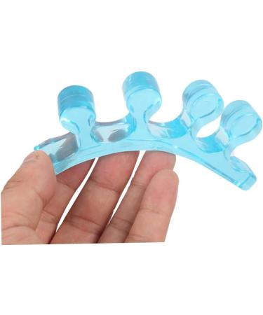 Silicone Gel Shoe Separator Pair for Valgus Adjuster & Lengthening - Blue Orthotic Shoe Padding for Comfort and Support - Buy Online on SooperMarket.com