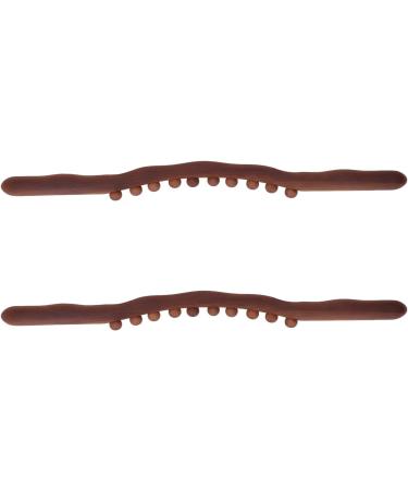10 Massage Points Gua Sha Tools - 2 Pack Wooden Massage Sticks for Back & Leg Relief | International Shipping - Buy Online on SooperMarket.com
