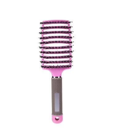 Hair Brush Scalp Massage Comb Hairbrush Bristle Nylon Women Wet Curly Detangle Hair Hairdressing Styling Tools Brush for Salon Black