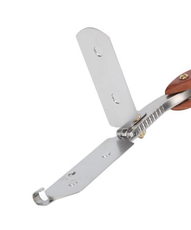 Premium Foldable Razor for Men - Streamlined Design Comfortable Handle & PU Leather Case - Ideal for Hairdressers & Home Use - Buy Online on SooperMarket.com