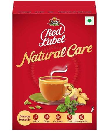 Seelans Superstore | Brooke Bond Red Label Natural Care Tea Indian Flavored Black Tea | Enhance Immunity | 250gm/Pack | Tea | Indian Origin