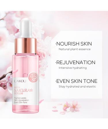 Japan Sakura Serum - Cherry Blossom Facial Essence for Hydration & Dark Spot Reduction | 30ml x 2pcs - Buy Online on SooperMarket.com