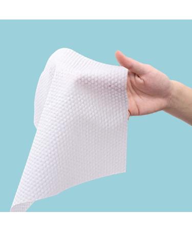 100PCS Disposable Face Towels - Facial Cleansing Tissue & Makeup Remover Cotton Wipes | Fast International Shipping - Buy Online on SooperMarket.com