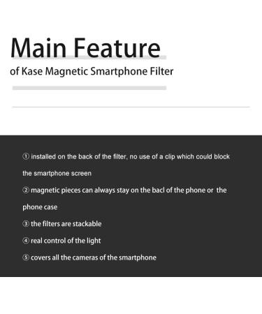 Kase CPL Filter 50mm Magnetic Square Polarizer for iPhone x/xr/xs/11/12/13/14 Pro Max and Android - Buy Online on SooperMarket.com