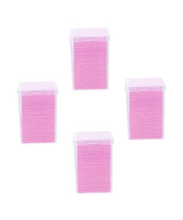 Angoily 4boxes Eyelash Glue Cleaning Professional Glue Wipes Cleaning Wipe Pad Eyelash Glue Remover Eyelash Glue Wiper Glue Bottle Wiper Glue Clean Wipe Non-Woven Fabric Major Squeegee