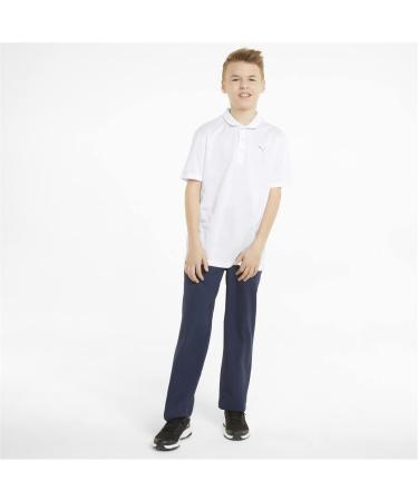 Puma Boys Essential Polo Shirt - Bright White Size 140 | Kids Polo Shirt for School & Play - Buy Online on SooperMarket.com