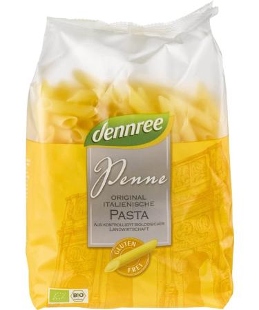 dennree Organic Gluten-free Penne made from corn and rice flour (2 x 500 gr) 500 g (pack of 2)