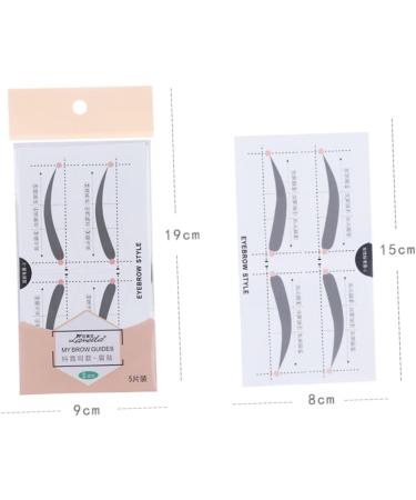 Mikinona Eyebrow Template 2 Eyebrow Shaping Stencils Microblading Stencils Eyebrow Card Eyebrow Stickers A607 Template Simple - Buy Online on SooperMarket.com