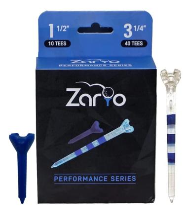 Zario Golf Tees, Golf Tees 3 1/4, Golf Tees 1 1/2 inch, Golf Tee, Plastic Golf Tees, 40/10 Count