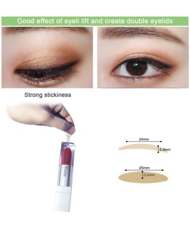 Invisible Eyelid Lift Strips 480pcs Set - Self-Adhesive Eye Lid Correction Tape for Saggy, Hooded, Droopy Eyelids - Skin Tone, One-Sided Sticky - Sizes S & L - Buy Online on SooperMarket.com