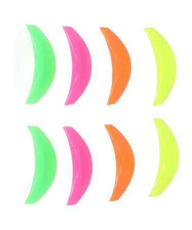 Lash Pads - 4 Pairs Reusable Soft Eyelash Perming Curlers in Mixed Colors | Beauty Salon Essentials | International Shipping Available - Buy Online on SooperMarket.com