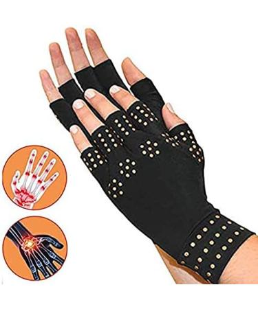 tesrgre Fingerless Compression Arthritis Pain Relief Support Magnetic Therapy Glove - Buy Online on SooperMarket.com