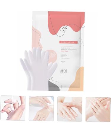 Healeved 6 Pairs Moisturizing Gel Socks Exfoliating Hand Treatment Hand Moisturizing Moisturizing Hands Hydrating Gloves Peel Gloves Non-Woven Fabric White - Buy Online on SooperMarket.com