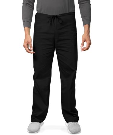 Adar Universal Unisex Scrubs - Drawstring Scrub Set in Medium Black - Buy Online on SooperMarket.com